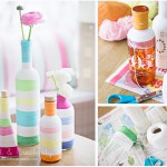 Yarn wrapped bottles - by Craft & Creativity