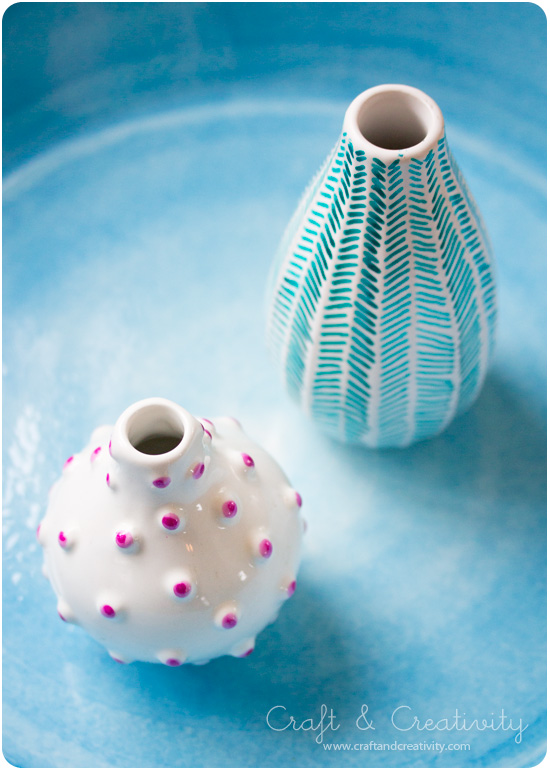 Decorating old vases - by Craft & Creativity