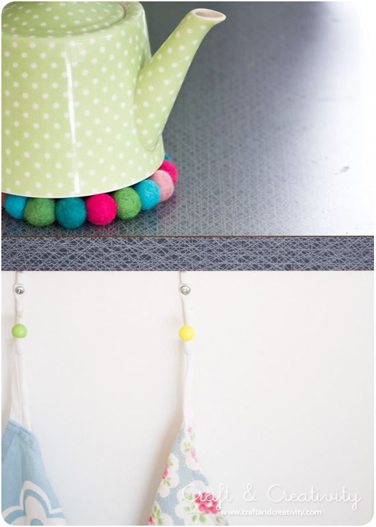 Wool bead trivets - by Craft & Creativity