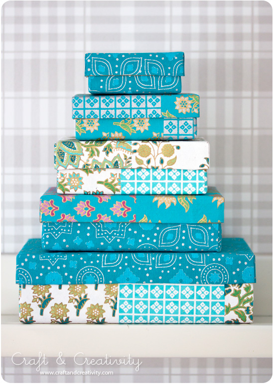 Turquoise boxes - by Craft & Creativity