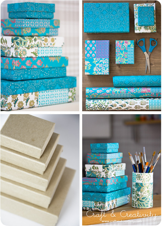 Turquoise boxes - by Craft & Creativity