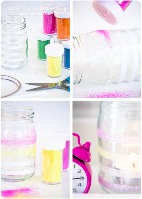 Sparkling tea light holders - by Craft & Creativity