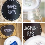 Blackboardfoil on jars - by Craft & Creativity