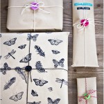 Stamped gift wrapping paper - by Craft & Creativity