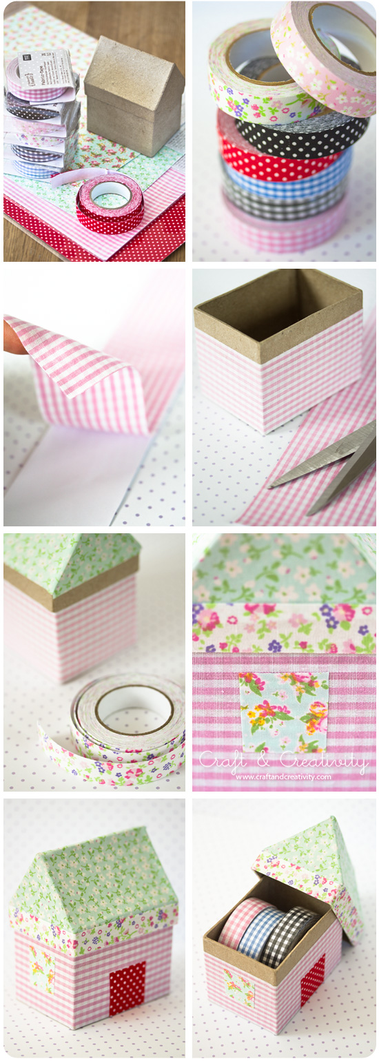 Fabric House Boxes - by Craft & Creativity