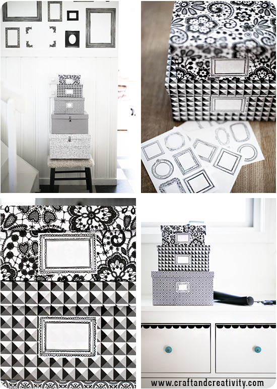 Storage box makeover - by Craft & Creativity