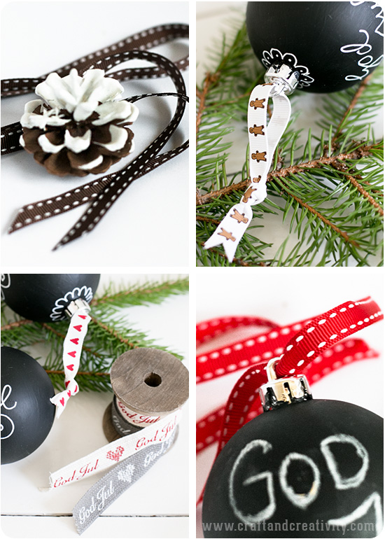 Painted Christmas baubles - by Craft & Creativity