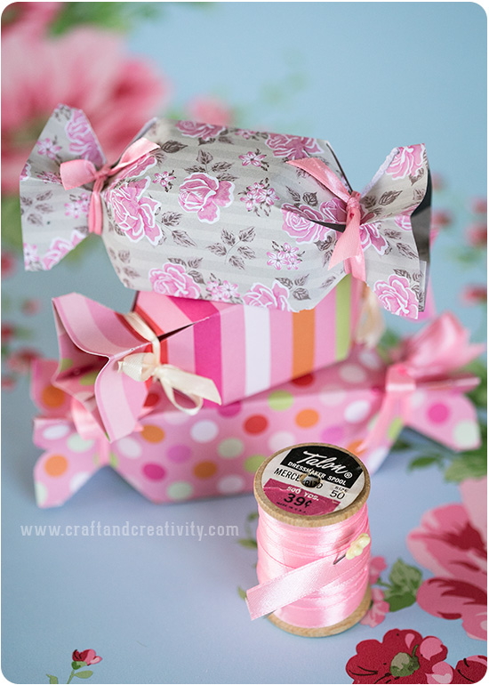 Candy shaped boxes - by Craft & Creativity