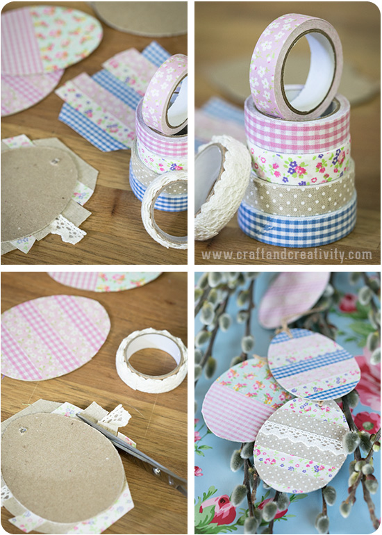 Decorated egg tags - by Craft & Creativity