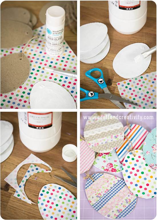 Decorated egg tags - by Craft & Creativity