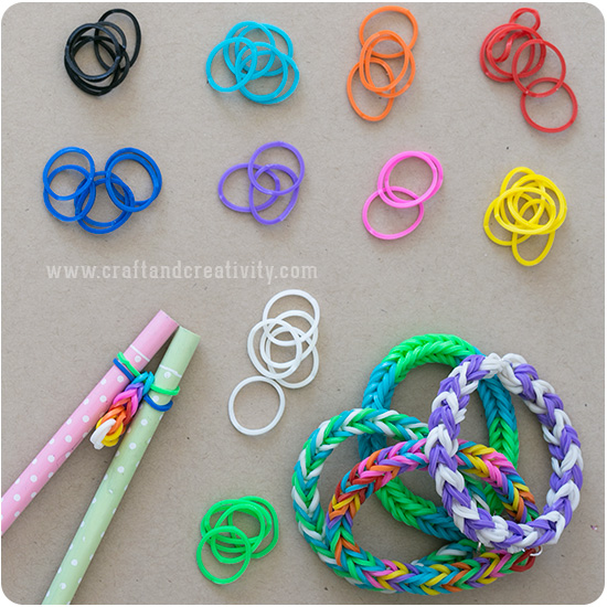 cool things to make with loom bands on your fingers