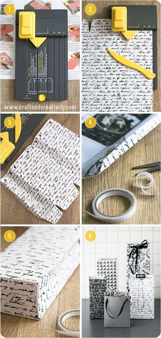 Gift bag punch board - by Craft & Creativity