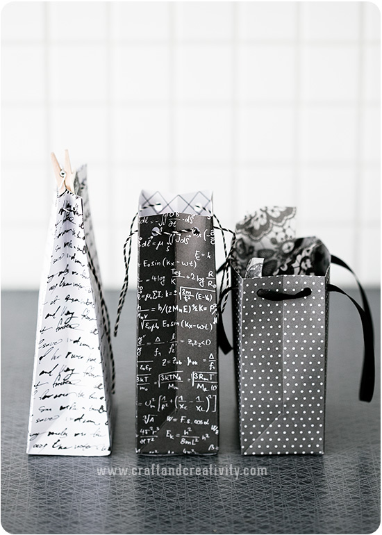 Gift bag punch board - by Craft & Creativity