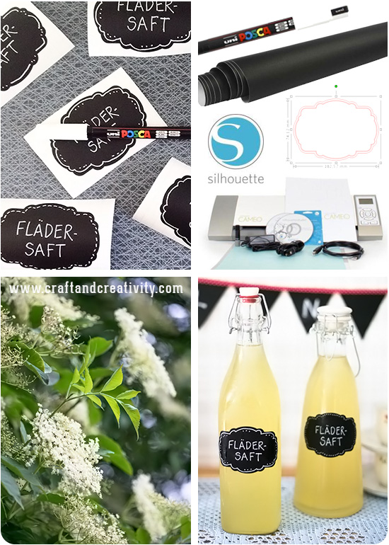 Elderflower cordial & labels  - by Craft & Creativity