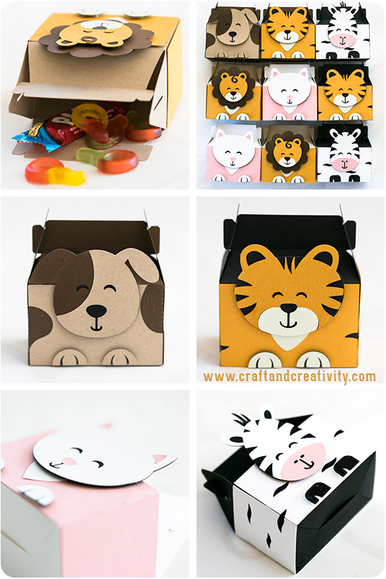 Animal Party Boxes - by Craft & Creativity
