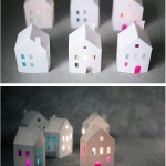 Tea light paper houses - by Craft & Creativity