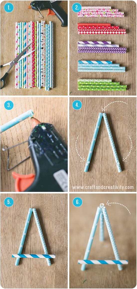 Paper Straw Easel - by Craft & Creativity