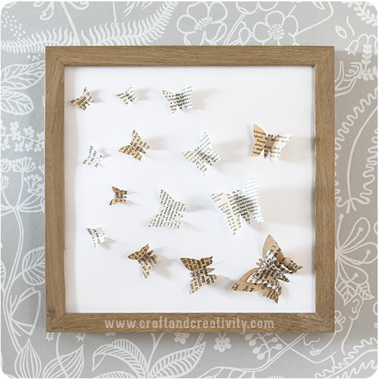 3D paper butterflies - by Craft & Creativity