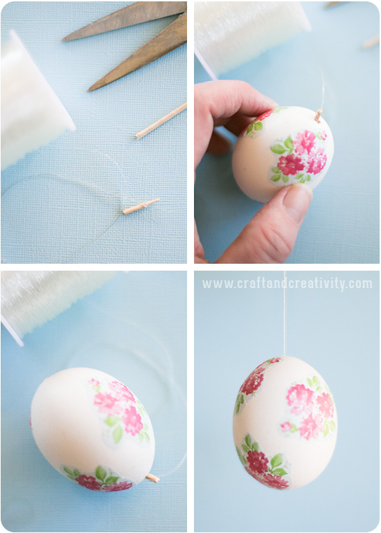Decoupage eggs - by Craft & Creativity