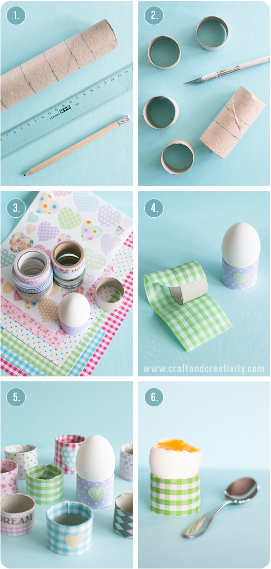 Toilet roll egg holders - by Craft & Creativity