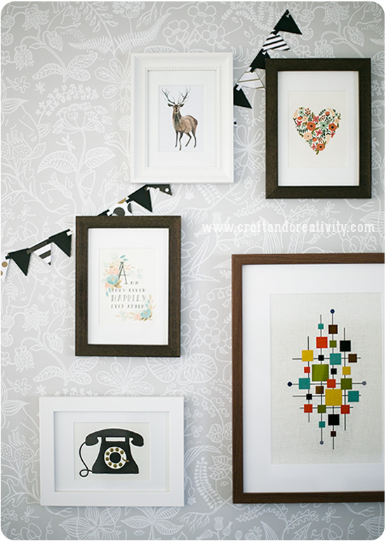 Punched paper garland - by Craft & Creativity