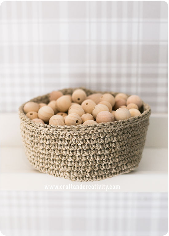 Linen twine baskets - by Craft & Creativity