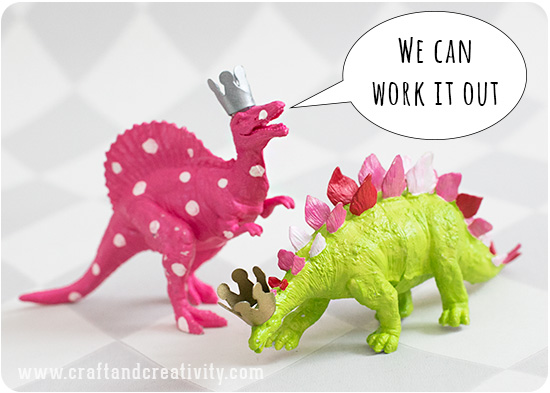 Dinosauriepyssel från Craft & Creativity