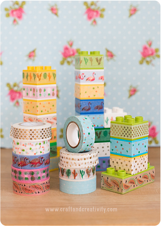 Washi Tape Lego Duplo Blocks!