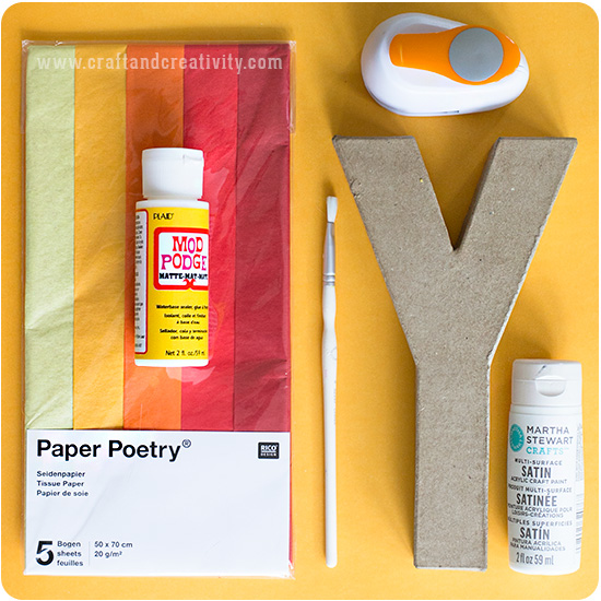 DecoPatch Paper Mache Small Kraft Letters