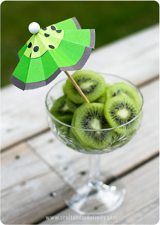 Fruktiga drinkparaplyer - av Craft & Creativity