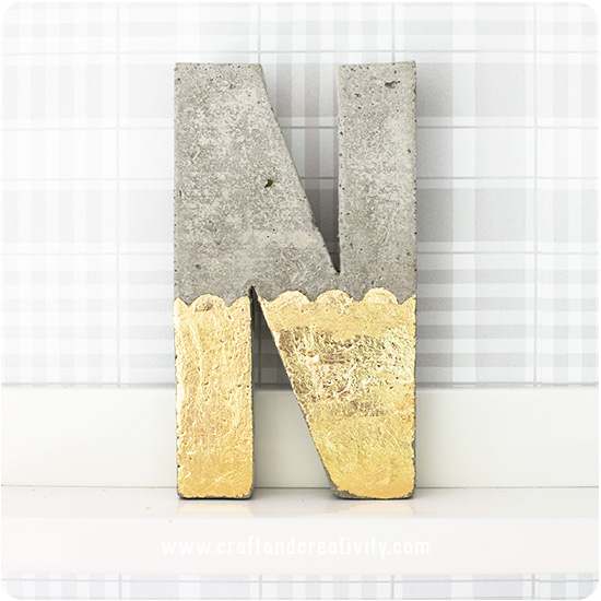 Decorated Paper Mache Letters