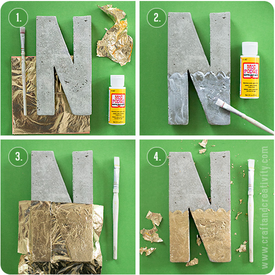 Making concrete letters - by Craft & Creativity