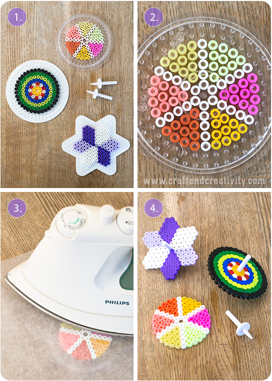 Nabbi bead spin tops - by Craft & Creativity