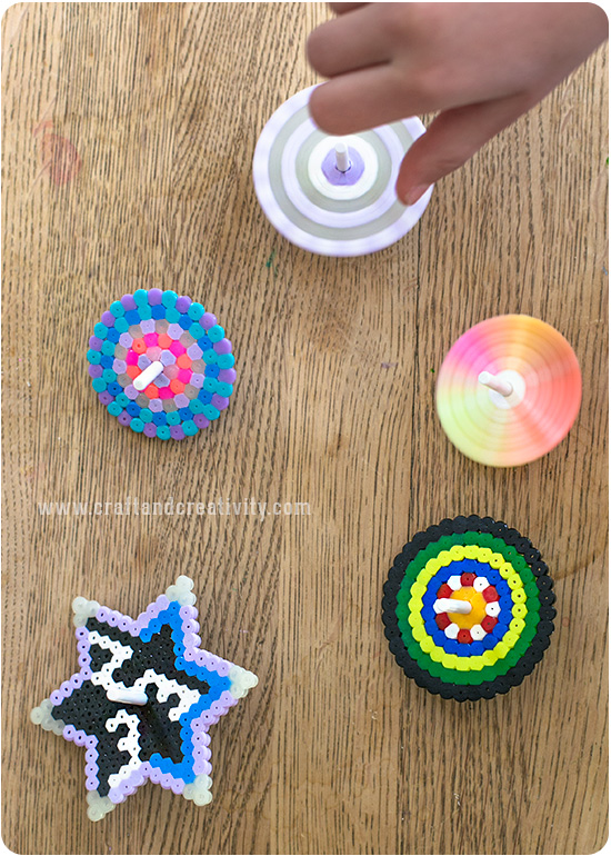 Nabbi bead spin tops - by Craft & Creativity