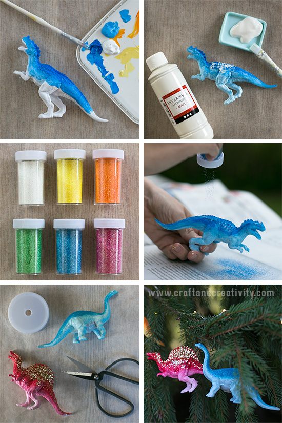 Dinosaur ornaments - by Craft & Creativity