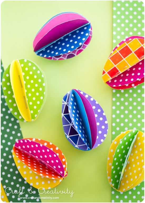 DIY Colorful Paper Eggs - Craft & Creativity