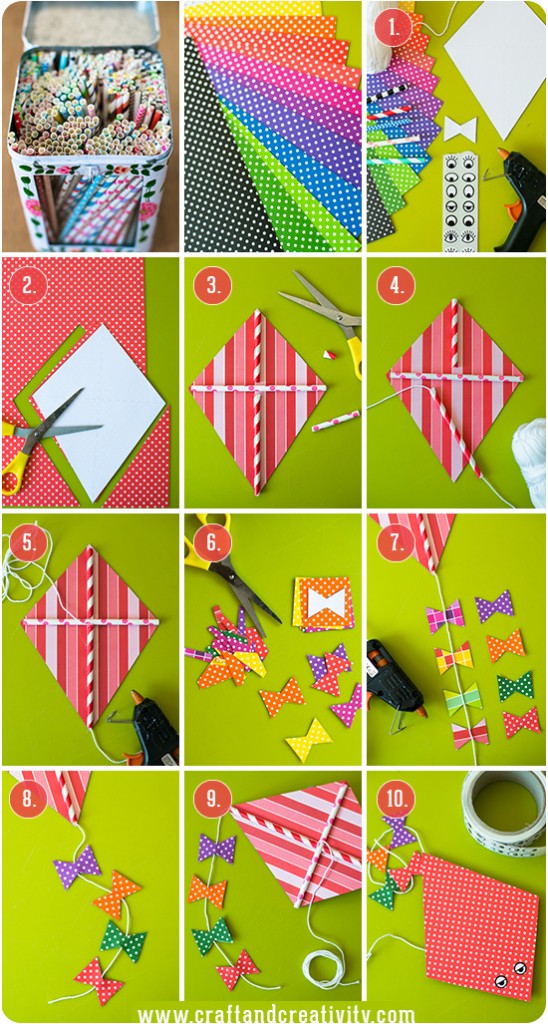 Hur man gör en pappersdrake How to make a paper kite